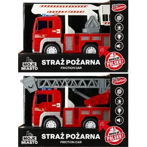 Механическая игрушка машинка Mega Creative AUTO STRAZ B/O 24x16x12 см MOJE MIASTO