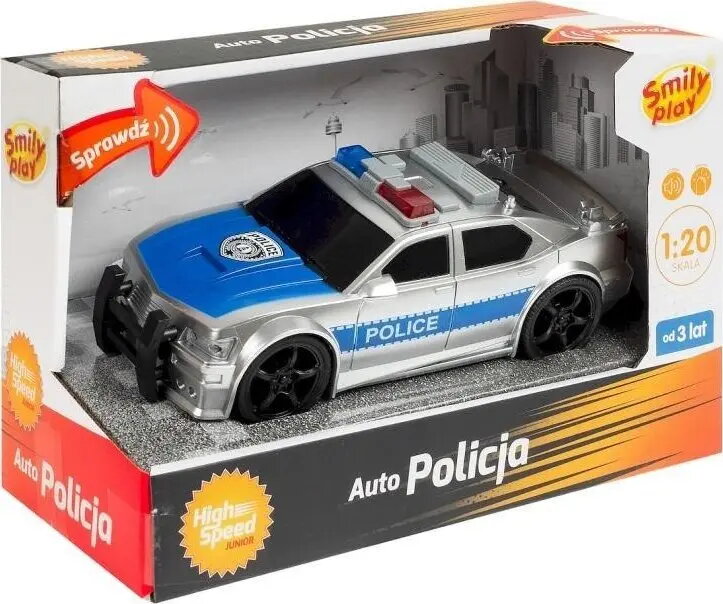 Rotaļu policijas auto Smily Play Auto
