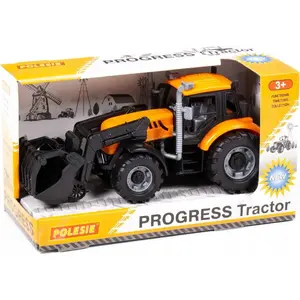 Toy Tractor Polesie TRAKTOR P/B AKC 26x12x14 91758 WADER P WB12 plastic ride-on vehicle dimensions 26×12×14 cm