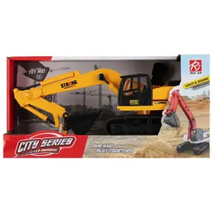 Механическая игрушка mega creative MASZYNA BUD B/O KOPARKA 36x18x12 см (модель RJ3383A)