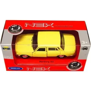 Металлическая модель автомобиля Welly Wartburg 353 масштаб 1:34 жёлтая