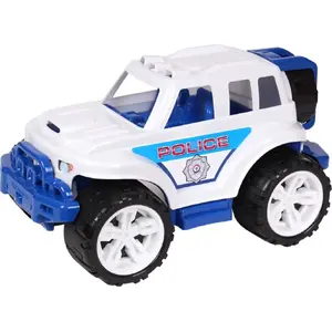 Rotaļu bezceļu auto Technok 4630 — balts policijas SUV, mehānisks