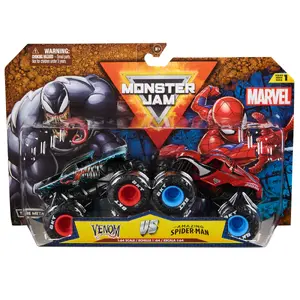 Die-cast Monster Trucks Monster Jam Venom vs The Amazing Spider-Man 1:64 metal & plastic, ages 3+