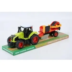 Rotaļu traktors ar lauksaimniecības piederumu Woopie modelis 5903940014494 - mehāniskā rotaļlieta