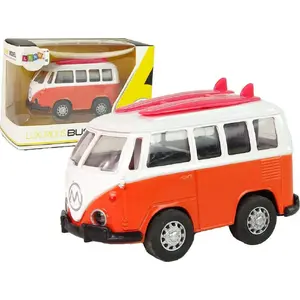 LEANToys metal excursion bus toy model 14008, die-cast passenger bus play vehicle
