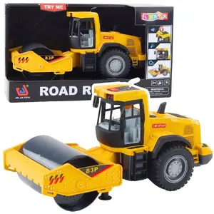 Игрушечный дорожный каток LEANToys с светом и звуком, жёлтый, модель 5905991038849