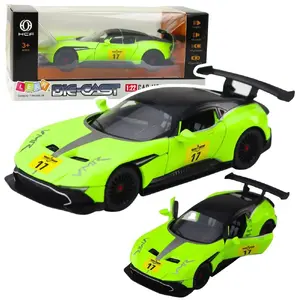 LEANToys sporta auto 1:22 zaļš ar pull-back piedziņu, gaismām un skaņām