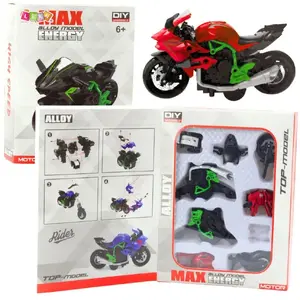 Metal Turnable Motorcycle 1:14 scale LEANToys model 1:14 metal construction, remote-control compatible