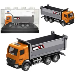 Rotaļu pašizgāzējs HUINA mērogs 1:80 metāla kolekcijas modelis, oranžs
