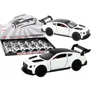 Toy car LEANToys Sport Car 1:32 friction drive in pearly white