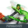 MATTEL Hot Wheels Sharks vs. Dinos Dragon Destruction набор Photo 8