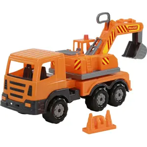 Игрушечный экскаватор Polesie Koparka Prestiż модель 71187WAD, пластиковый конструктор