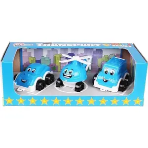 Toy set Technok mini police transport vehicles, 3-piece set (model 5804)