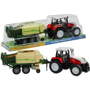 Rotaļu traktors ar piekabi LEAN Sport LT-784-0 — lauksaimniecības mašīnas modelis 65 cm