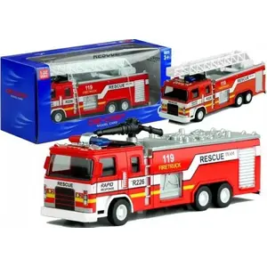 Toy Fire Truck LEAN Sport 1:32 scale, 2 variants, ladder, die-cast model