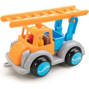 Viking Toys Ugunsdzēsēju mašīna Jumbo Fun Colors ar figūrām, oranža, modelis 045-701251