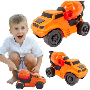 Toy Cement Mixer Truck Technok model MIK-TEH8522 for children, plastic construction vehicle
