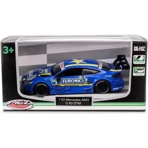 Metāla modeļa auto Daffi MSZ 1:43 Mercedes-AMG C 63 DTM 1/43 mērogā zils