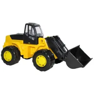 Toy tractor with loader Wader Polesie model 36940 — children's plastic construction vehicle