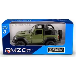 Daffi Jeep Wrangler Rubicon 2021 convertible toy car in green