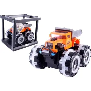 Игрушечный самосвал Pro Kids Pojad w klatce - оранжевый, механическая детская машина