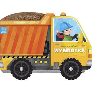 Игрушечный самосвал Aksjomat Świat na kółkach. Wywrotka — механическая детская игрушка, книжка-картонка