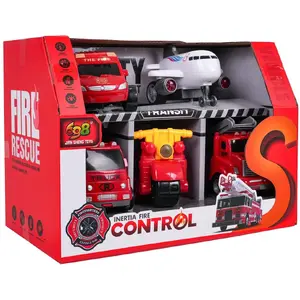 Toy Firefighting Vehicle Set Modbrix 1:36 scale