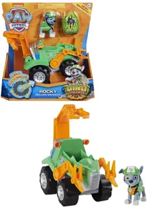 Механическая игрушка Polesie Paw Patrol Dino Deluxe Vehicles Rocky — фигурка с транспортным средством