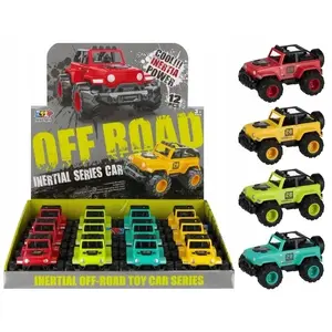 Механическая игрушечная машинка mega creative AUTO TEREN P/B 14CM MIX4 MC DISP 12/216, 14 см