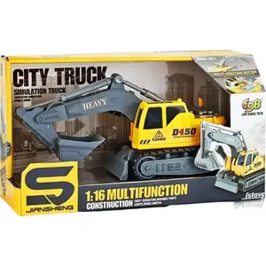Toy Excavator Artyk BOY1068 — Construction Vehicle with Lights, Sounds and Movable Bucket