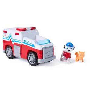 Rotaļu glābšanas transportlīdzeklis Spin Master PAW Patrol Search & Rescue Marshall ar 2 figūrām, atvilkšanas mehānisms, 3+