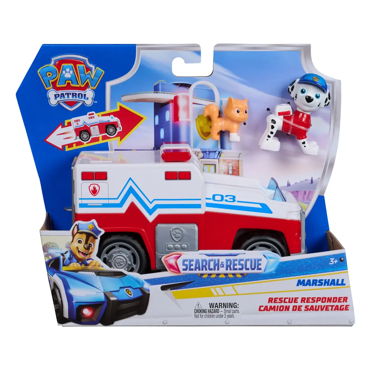 Spin Master PAW Patrol Marshall glābšanas auto ar 2 figūrām Photo 2