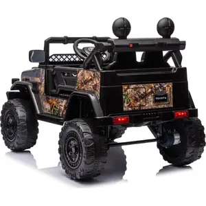 Electric ride-on car Toyota FJ Cruiser black — children's battery-powered vehicle PA.JJ2099.CZ