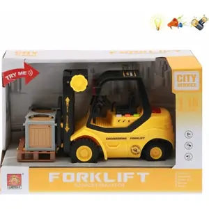 Игрушечный погрузчик Anek WY691A — механическое детское транспортное средство, пластиковая лёгкая конструкция