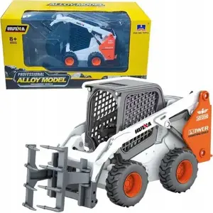 Metal Wheel Loader Toy with Grabber HUINA 1:50 Scale White (MPN 22754)