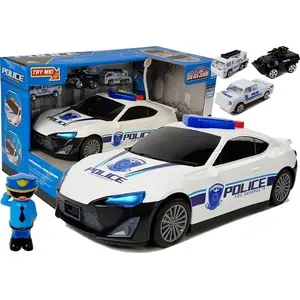Механическая игрушка LEAN Sport 7537 — полицейская машинка с гаражом 2 в 1, звук и свет
