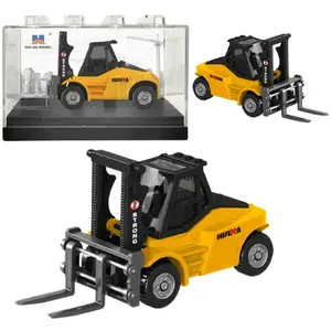 Toy Forklift HUINA 1:80 Scale Metal Collector Model Yellow