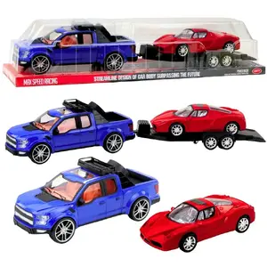 Набор LEANToys: внедорожник с автовозом и спортивным автомобилем модель 23106