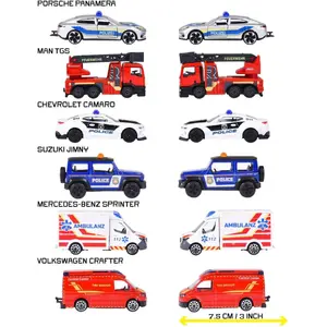 Mechanical toy set SIMBA Majorette Rescue Vehicles POJAZDY RATUNK MIX6 (assorted vehicles)