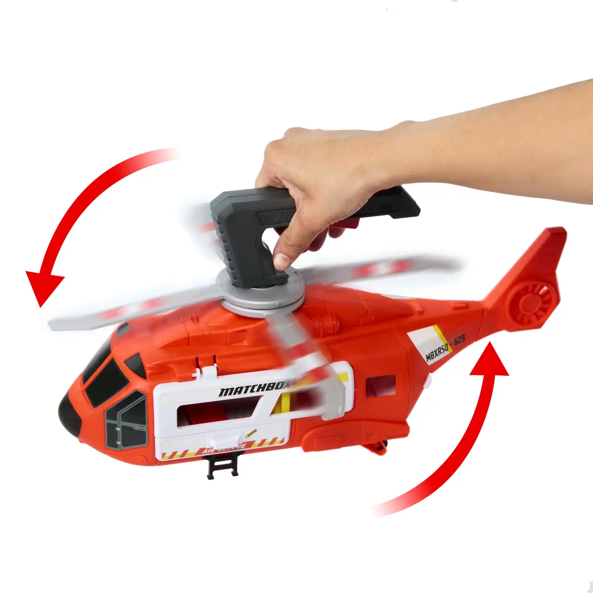 MATTEL Matchbox Rescue Helicopter — 16 in, 1:64 ambulance Photo 5
