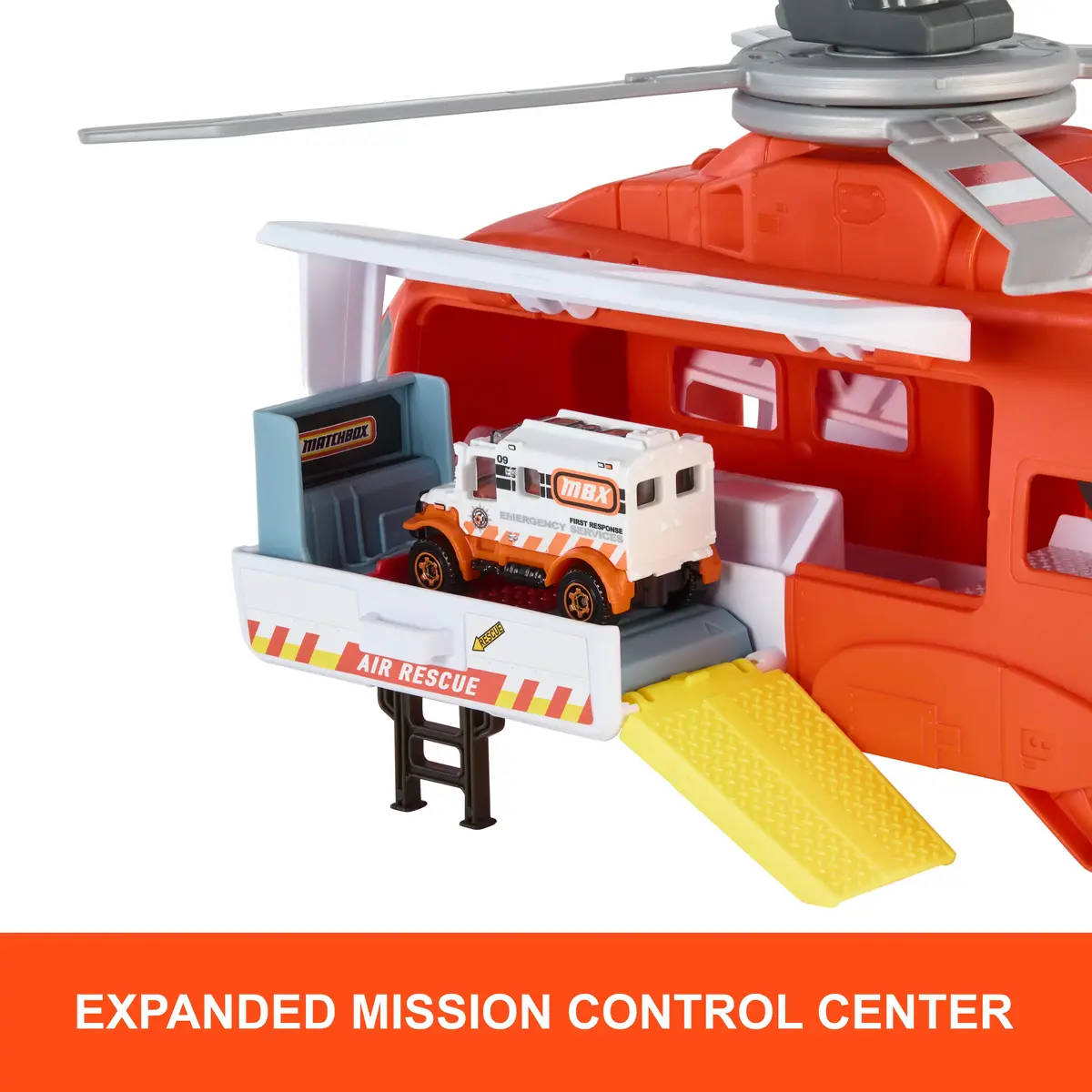 MATTEL Matchbox Rescue Helicopter — 16 in, 1:64 ambulance Photo 8