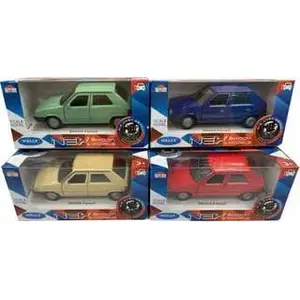Die‑cast model car Welly Skoda 1:34 scale — mixed Skoda models, metal body and plastic parts