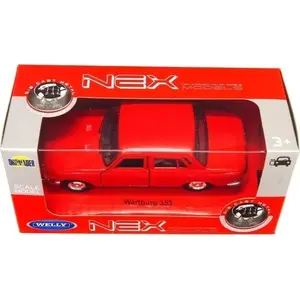 Die-cast model car Welly Wartburg 353 1:34 scale, red