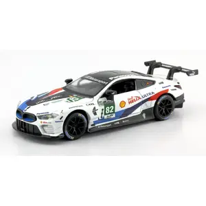 Rastar Toy Car BMW M8 GTE 1:32 scale, die-cast model, remote-free, collectible 664996B