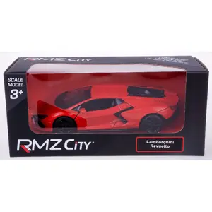 Daffi RMZ 5 Lamborghini Revuelto 2024 Sarkans — Metāla modeļa auto 1:64