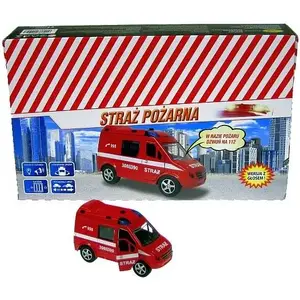 Механическая игрушечная машина Hipo Auto Straż 11 см HKG092 Photo 1
