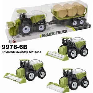 Rotaļu traktors Woopie 9970-6B — mehāniska atvilkšanas‑modeļa rotaļlieta bērniem