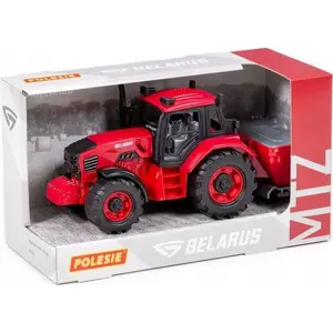 Rotaļu traktors Polesie TRAKTOR P/B AKC 26X12X15 BELARUS WADER P WB12 — izmēri 26×12×15 cm, plastmasas mehāniskā rotaļlieta