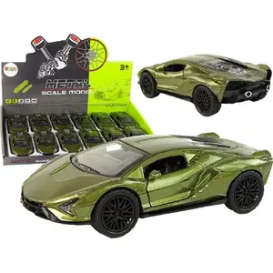 LEANToys Resorak 1:36 friction-powered vehicle with lights and sounds, green