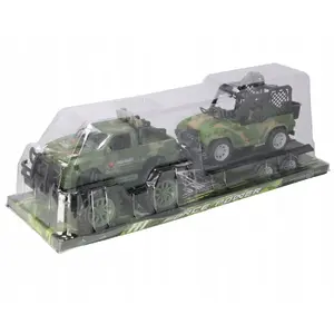 Mehāniskā rotaļlieta auto mega creative AUTO WOJSKO P/B AKC 54x18x17 MC PBX 24, modelis 363F-14